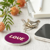 LOVE NECKLACE FOR GIFT WOMEN , GIRLFRIEND SLEUTELHANGER (Zijkant)