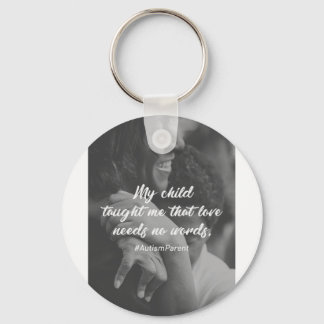 Love Needs No Words Support Autism Sleutelhanger