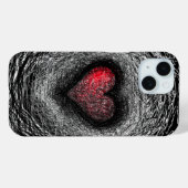 Love Nest Heart Scratch iPhone Case (Achterkant (horizontaal))