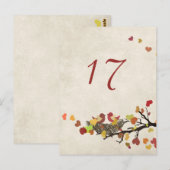 Love Nest Trouwtafel Nummer Kaart (Voorkant / Achterkant)