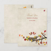 Love Nest Wedding Bedankt Briefkaart (Voorkant / Achterkant)