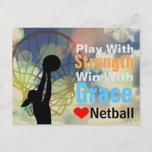 Love Netball Motivatie Quote Briefkaart