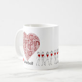 Love Netball Positions and Captain Koffiemok (Voorkant links)