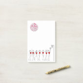 Love Netball Positions Stick Figures Post-it® Notes (Op bureau)