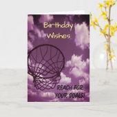 Love Netball Wenskaart Kaart (Gele Bloem)