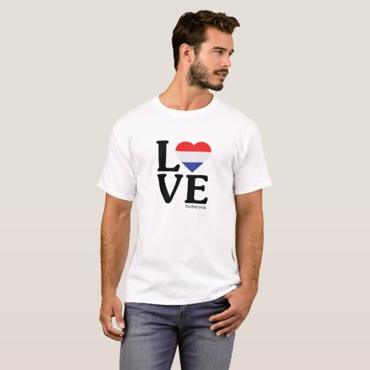 Love Netherlands T-shirt (Voorkant volledig)
