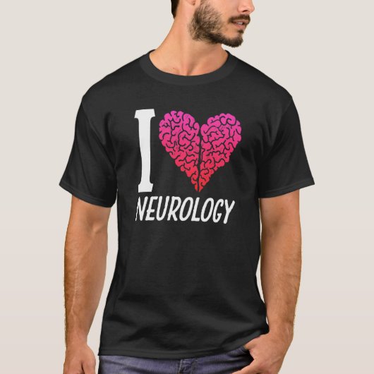 Love Neurology Brain Neuroloog T-shirt (Voorkant)
