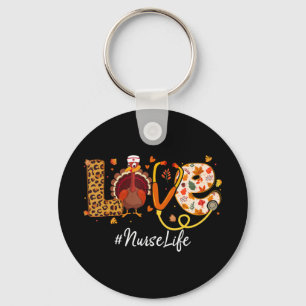 Love Neurse Neurse Life Kerstmis Flannel Love Neur Sleutelhanger