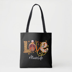 Love Neurse Neurse Life Kerstmis Flannel Love Neur Tote Bag