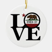 LOVE Nevada City California Keramisch Ornament (Voorkant)