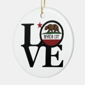 LOVE Nevada City California Keramisch Ornament (Links)