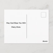 Love Never Fails Christian Birthday Greetings Briefkaart (Achterkant)