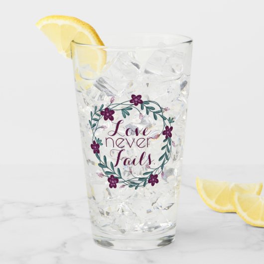Love Never Fails  Glas (Voorkant ijs)