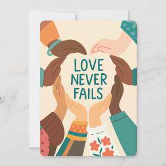 Love Never Fails Kaart