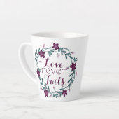 Love Never Fails Latte Mug Mok (Linkerhoek)