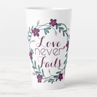 Love Never Fails Latte Mug Mok