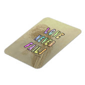 Love Never Fails Refrigerator  Magneet (Linkerzijde)