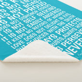 Love Never Fails Sherpa Blanket Deken (3/4)