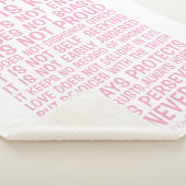 Love Never Fails Sherpa Blanket Deken (3/4)