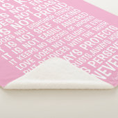 Love Never Fails Sherpa Blanket Deken (3/4)