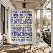 Love Never Fails Sherpa Blanket Deken