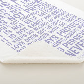 Love Never Fails Sherpa Blanket Deken (3/4)