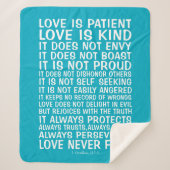 Love Never Fails Sherpa Blanket Sherpa Deken (Voorkant)