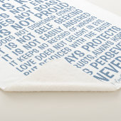 Love Never Fails Sherpa Blanket Sherpa Deken (3/4)