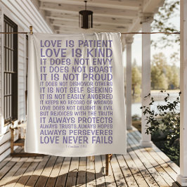 Love Never Fails Sherpa Blanket Sherpa Deken