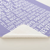 Love Never Fails Sherpa Blanket Sherpa Deken (3/4)