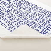 Love Never Fails Sherpa Blanket Sherpa Deken (3/4)