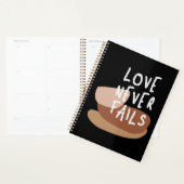 Love Never Fails - Tijdloos Christelijk citaat Planner (Display)