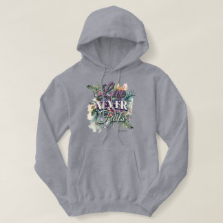 Love Never Fails Watercolor Floral Scripture Hoodie
