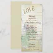Love Never Fails Wedding Menu (Voorkant / Achterkant)