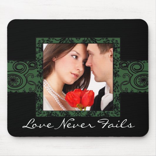 Love Never Fails-Wedding Photo MousePad Muismat (Voorkant)