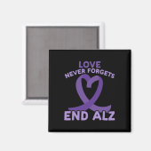 Love Never Forgets End Heimer Heimerheimer Awarene Magneet (Voorkant / Achterkant)