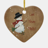 Love Never Melts (2) Christmas Ornament (Voorkant)