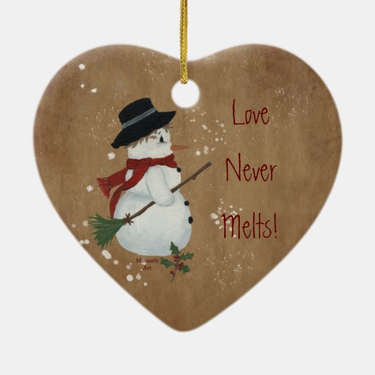 Love Never Melts (2) Christmas Ornament (Achterkant)