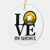 LOVE New Brunswick Keramisch Ornament (Links)