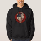 Love New Jersey - Cute NJ State Souvenir Hoodie (Voorkant)