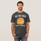 Love New Jersey Food Egg Cheese Pork Roll T-shirt (Voorkant volledig)