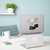 Love New Jersey, Sheet of Die Cut Stickers (Laptop op bureau)