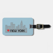 Love NEW YORK Bagagelabel (Voorkant horizontaal)