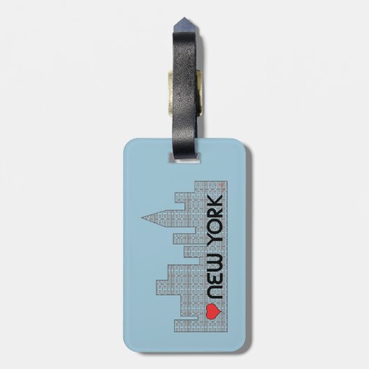 Love NEW YORK Bagagelabel (Achterkant verticaal)