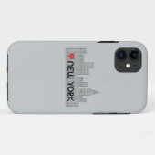 Love NEW YORK Case-Mate iPhone Case (Achterkant (horizontaal))