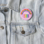 Love New York Pride LGBT Rainbow Gay Party Ronde Button 5,7 Cm (In situ)