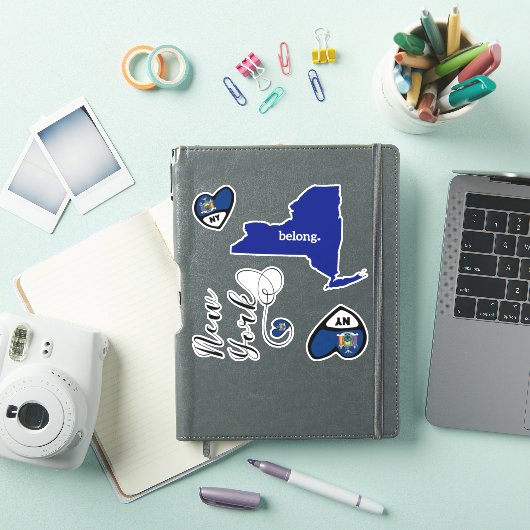 Love New York, Sheet of Die Cut Stickers (iPad Cover)