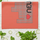 Love NEW YORK Theedoek (Gevouwen)
