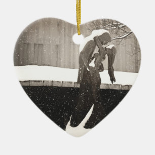 Love - New York Winter Keramisch Ornament