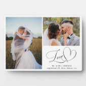 Love newlyweds Mr & Mrs couple wedding photos Fotoplaat (voorkant)